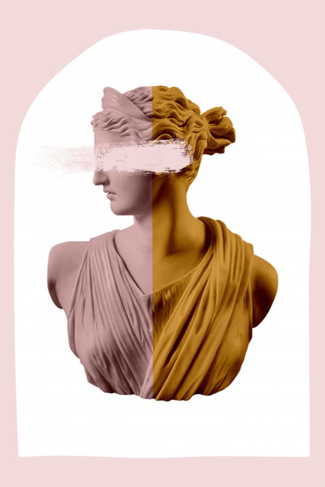 Modern Goddess Profile by Talitha McQueen — canvas wall art