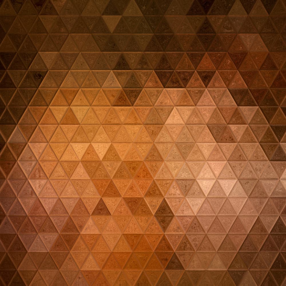 Earthy Geometric Triangles by Justyna Jaszke — canvas wall art