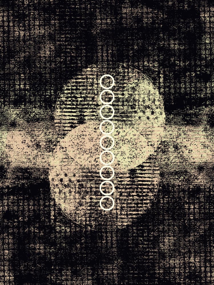 Distressed Circles Alignment by Petr Strnad — canvas wall art