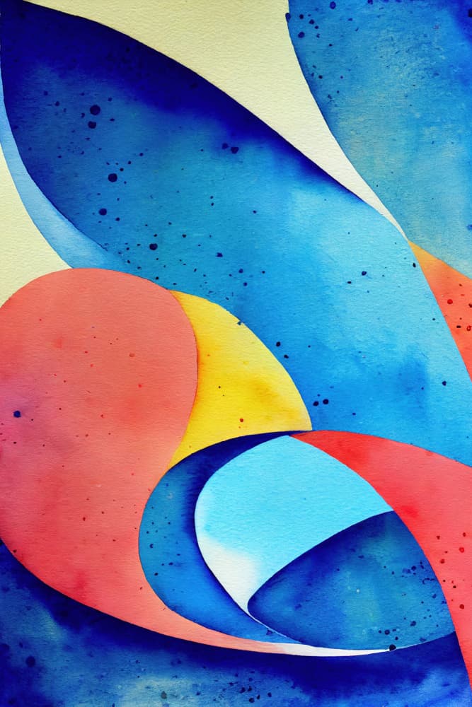 Vibrant Watercolor Flow by Mauro — canvas wall art