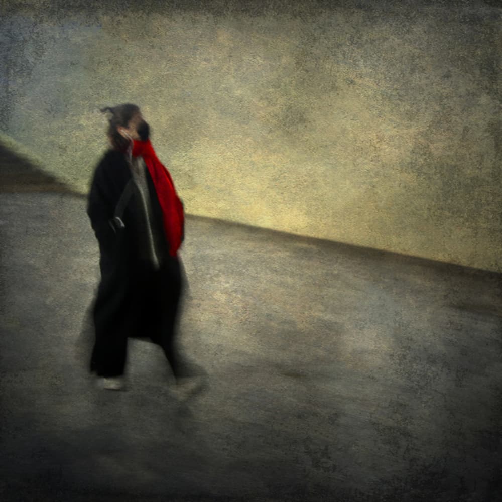 Woman In Red Scarf by Rudi Jacobs — canvas wall art