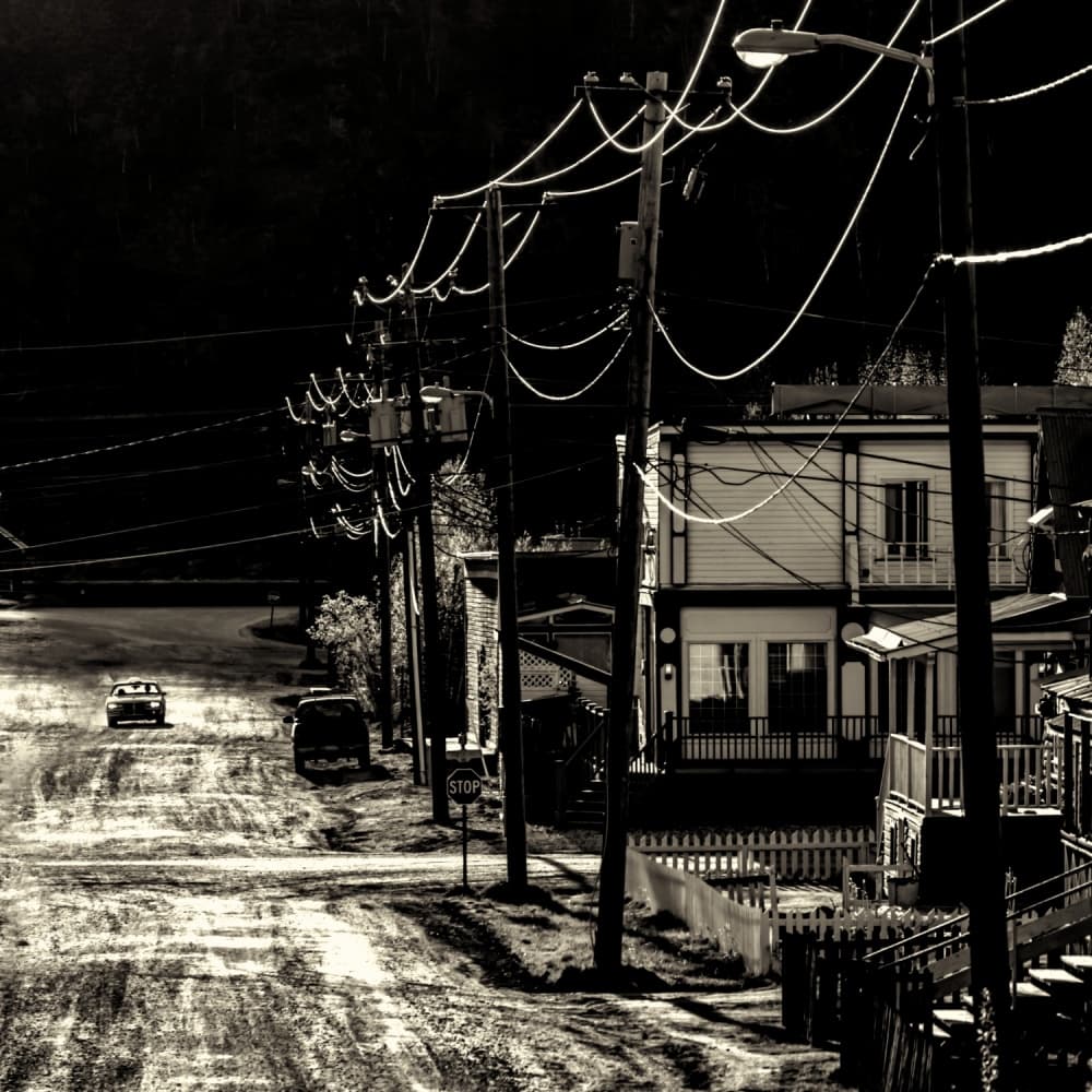 Night Street Glow by Klaus Lenzen — canvas wall art