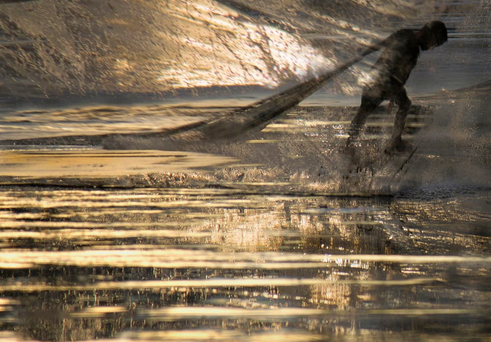 Dynamic Golden Surf by Ekkachai Khemkum — canvas wall art