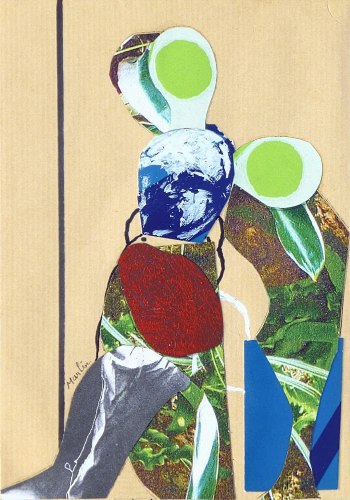 Vibrant Abstract Collage by Pascal Marlin — canvas wall art