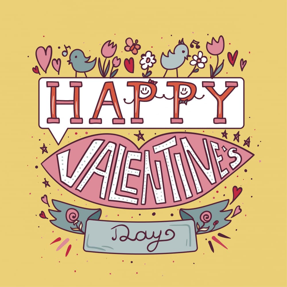 Happy Valentine's Greeting by Marika Barsrsind β canvas wall art