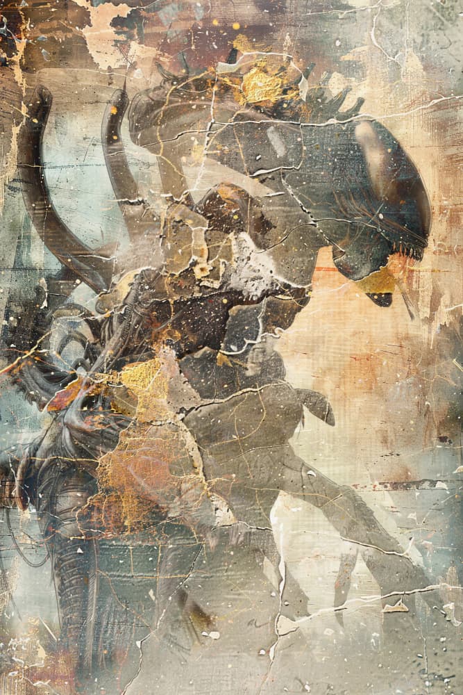Ominous Gritty Creature by Rafal Kulik — canvas wall art