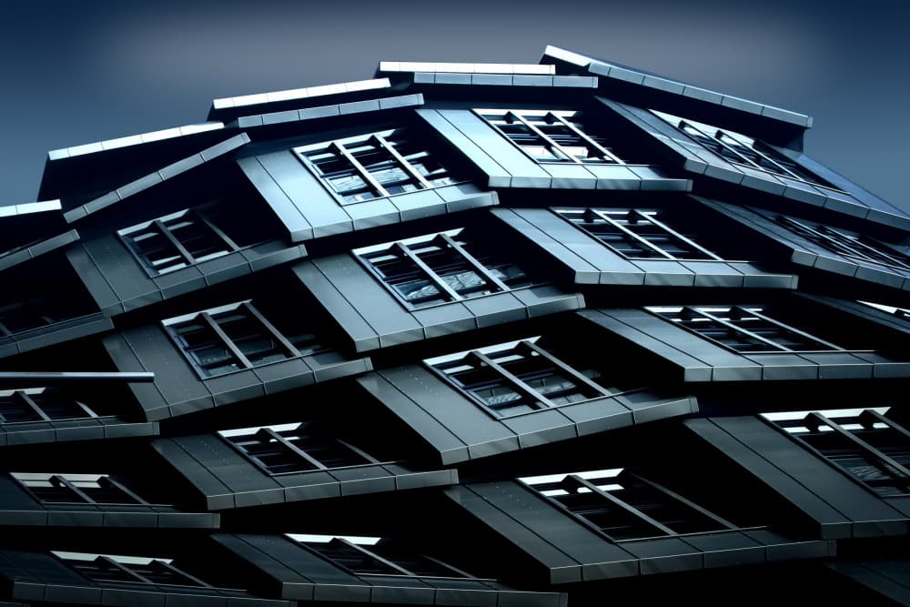 Modern Geometric Facade by Anita Martin AnnaPileaFotografie — canvas wall art