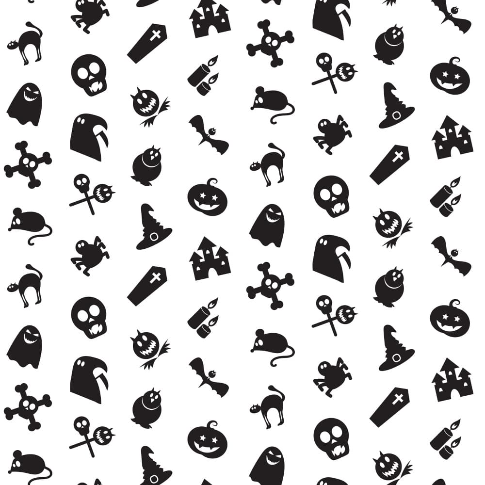 Spooky Halloween Pattern by Marika Barsrsind β canvas wall art