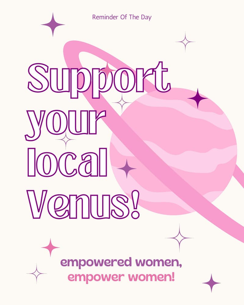 Support Venus Quote by Nazma Khokhar — canvas wall art