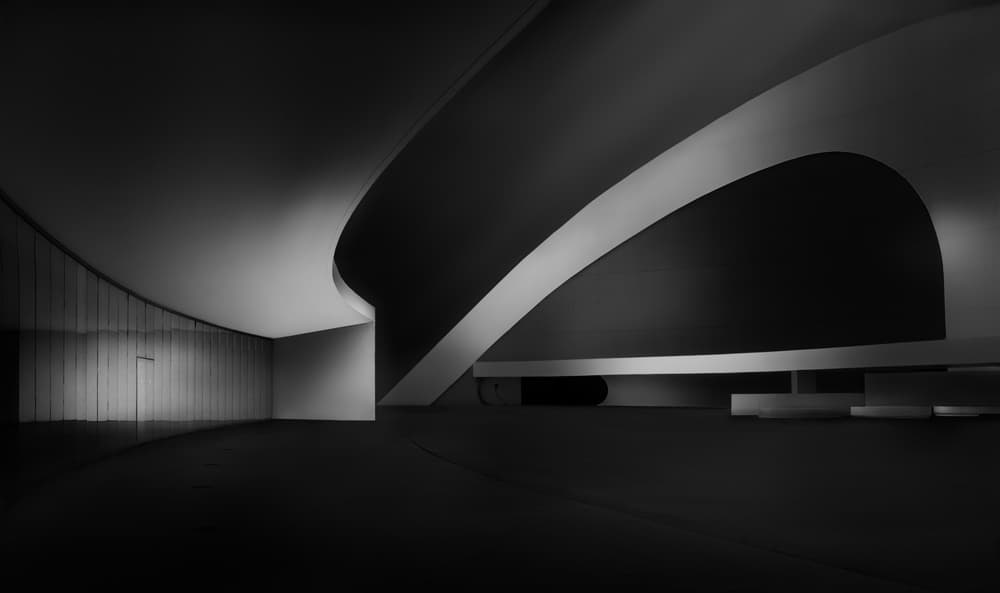 Modern Architectural Curves by Fran Osuna — canvas wall art