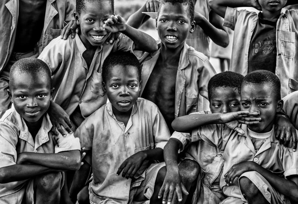 Candid African Childhood by Joxe Inazio Kuesta Garmendia — canvas wall art