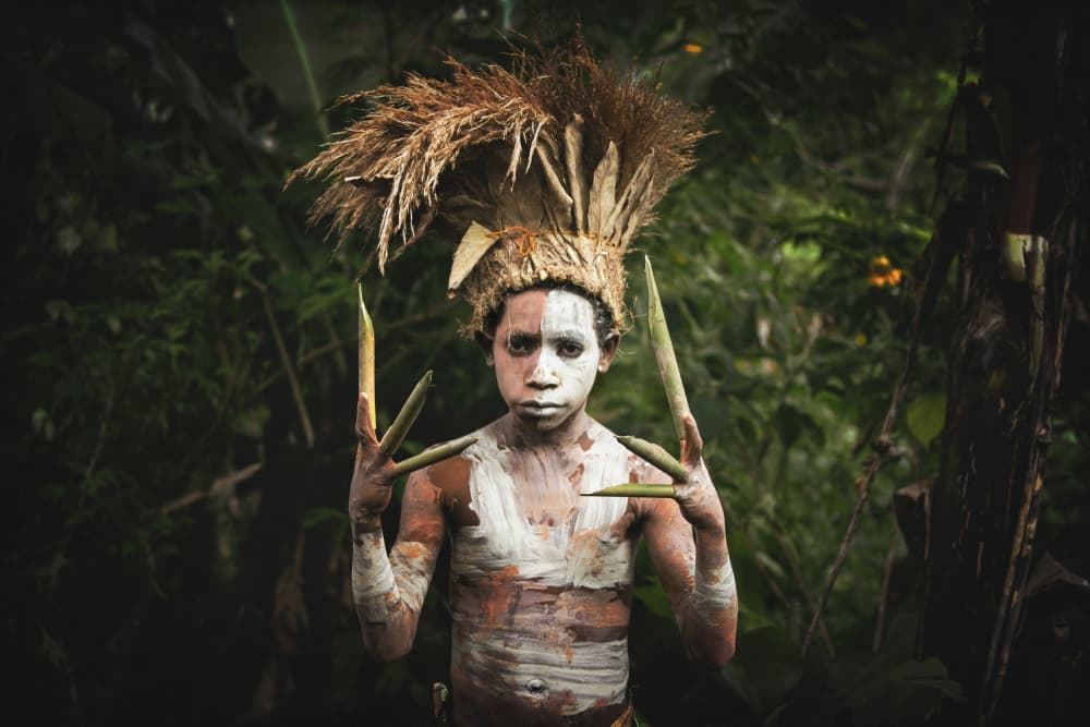 Young Tribal Warrior by Svetlin Yosifov — canvas wall art