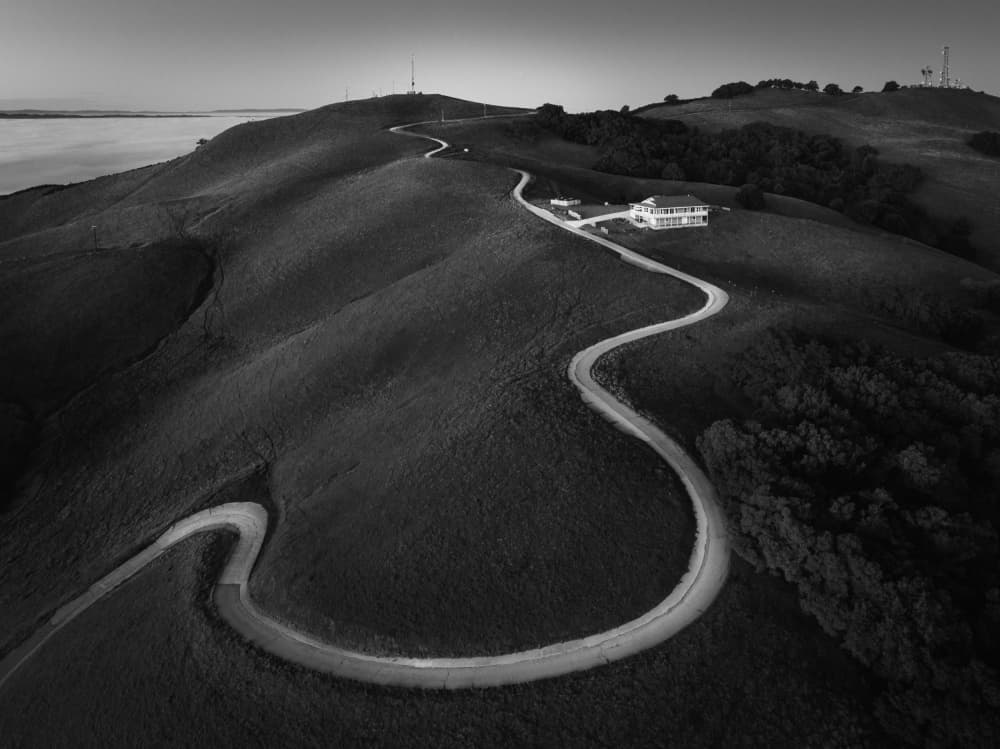 Winding Hillside Road by Ryan Li — canvas wall art