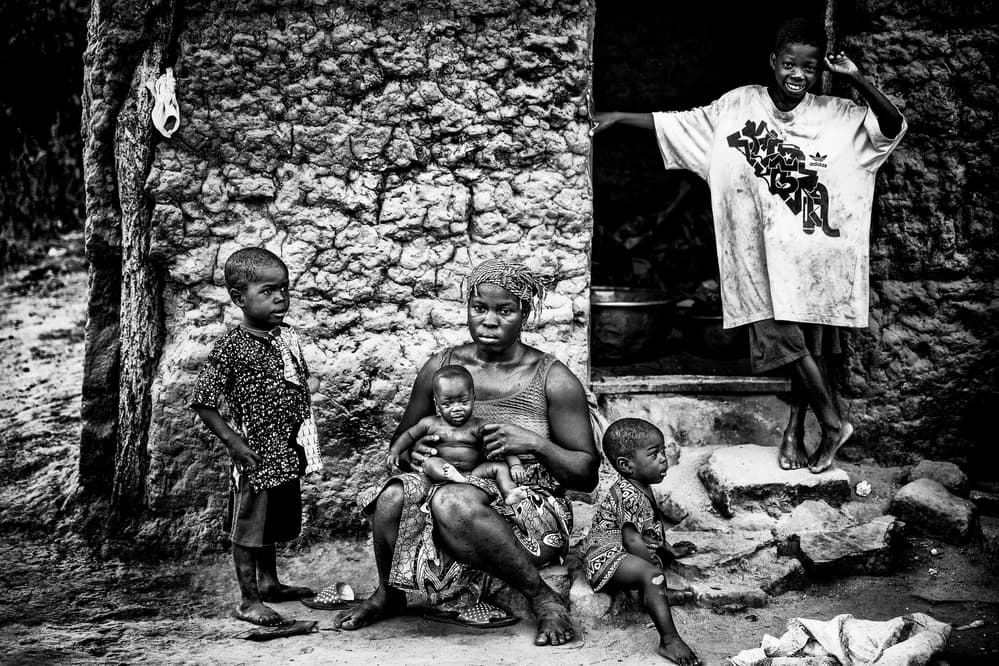 African Family Home by Joxe Inazio Kuesta Garmendia — canvas wall art