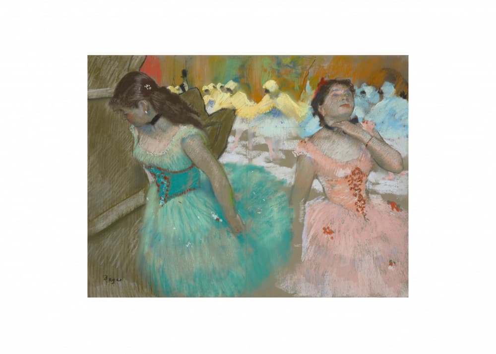 Entrance of the Masked Dancers No.2 by Edgar Degas — canvas wall art