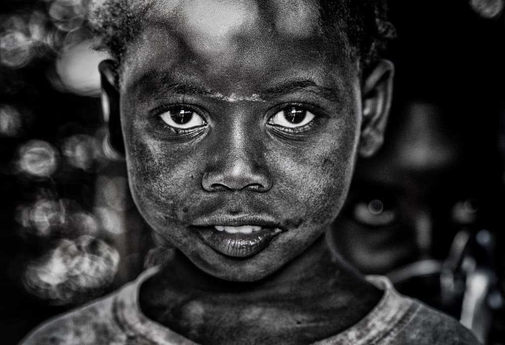 Intense Child Gaze by Joxe Inazio Kuesta Garmendia — canvas wall art