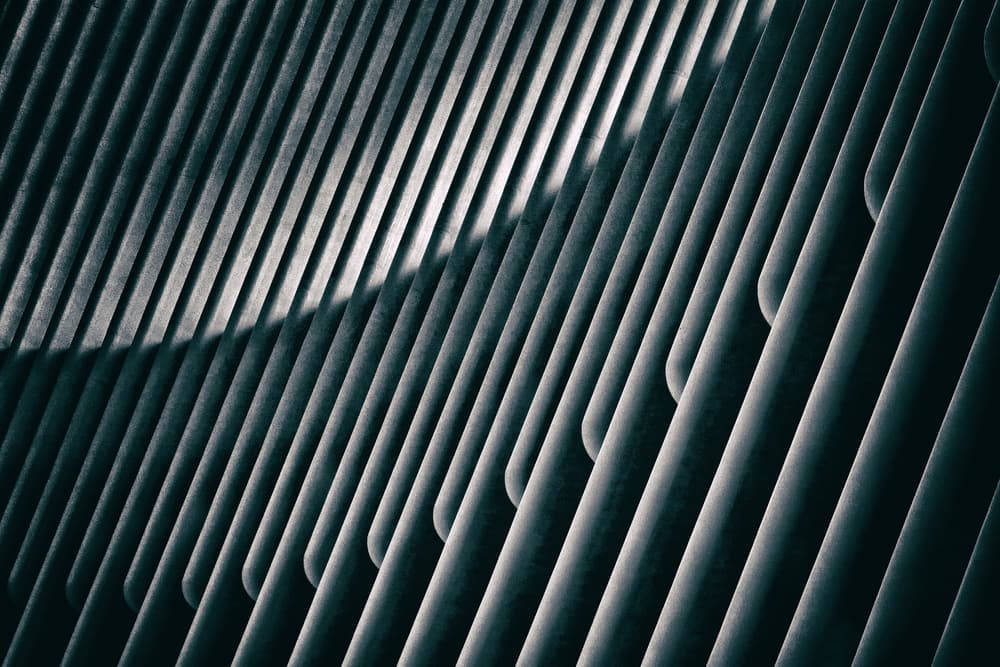 Shadowed Geometric Lines by Hans-Wolfgang Hawerkamp — canvas wall art