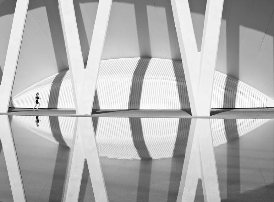 Running Through Modern Lines by Jose Beut — canvas wall art