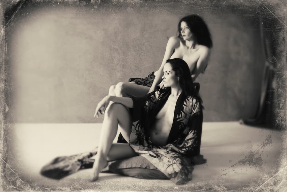 Vintage Sensual Portrait by Mel Brackstone — canvas wall art