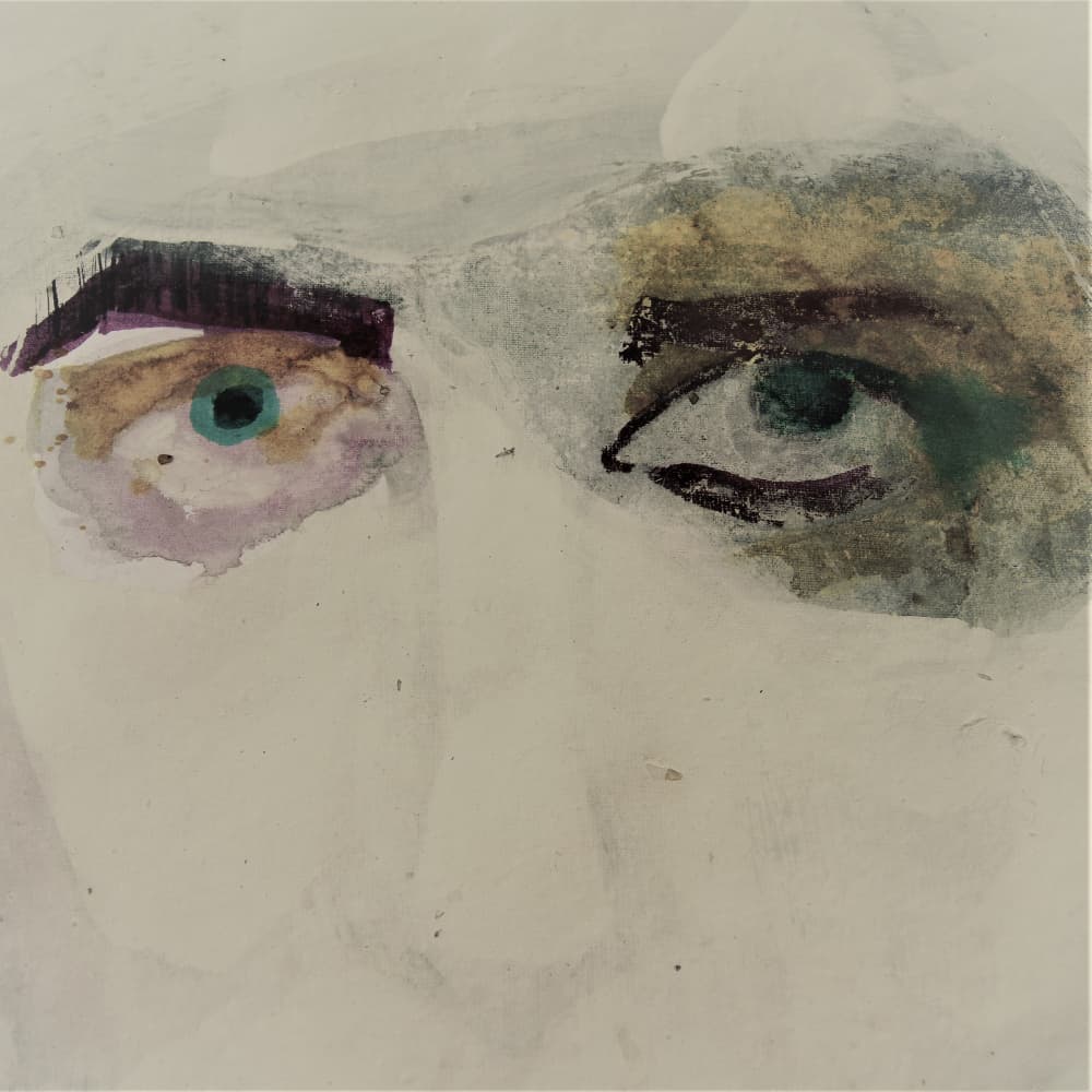 Dreamy Abstract Portrait by Doris Schmitz — canvas wall art