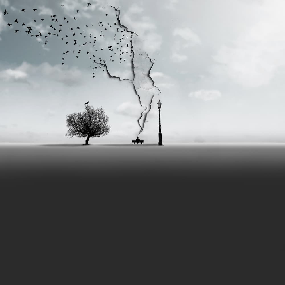 Solitude In A Broken Sky by Hadi Malijani (Malenjani) — canvas wall art
