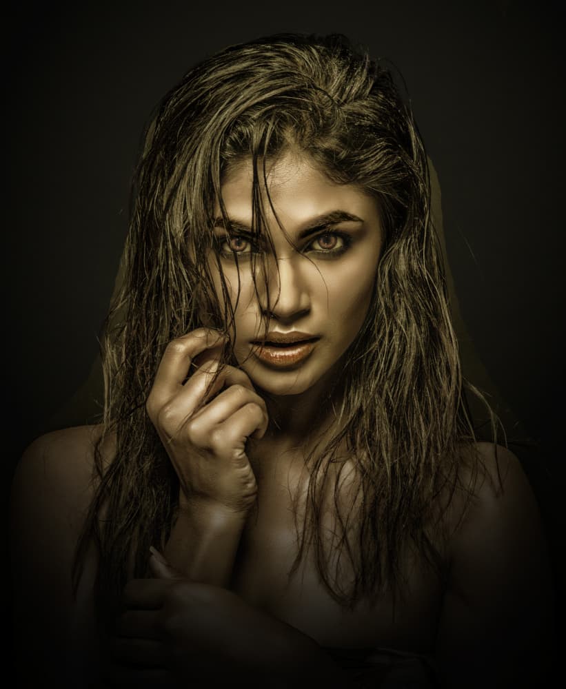 SEDUCTIVE LADY by PARTHA BHATTACHARYYA — canvas wall art
