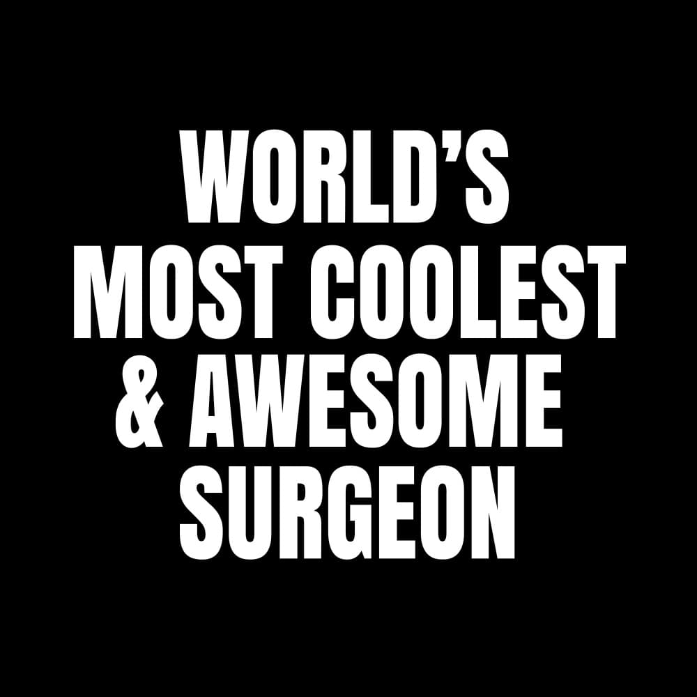 World's Most Awesome Surgeon by Happie Eagle — canvas wall art