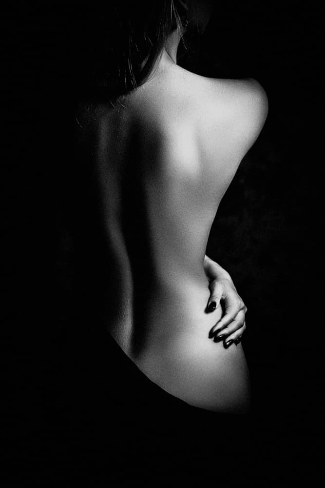 Shadowed Feminine Form by Ruslan Bolgov — canvas wall art