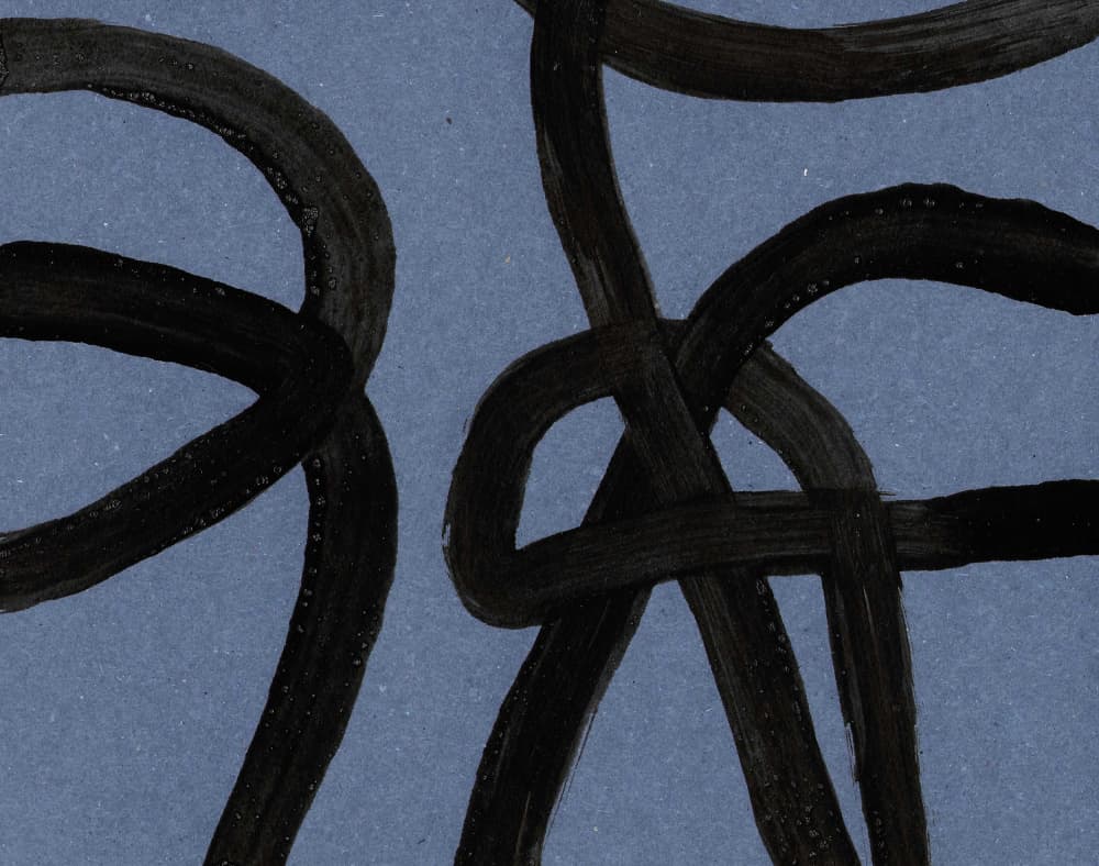 Intertwined Dark Lines by Santhosh ch — canvas wall art