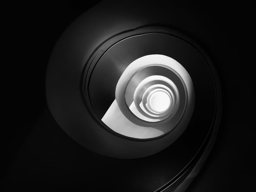 Endless Spiral Light by Ercan Sahin — canvas wall art
