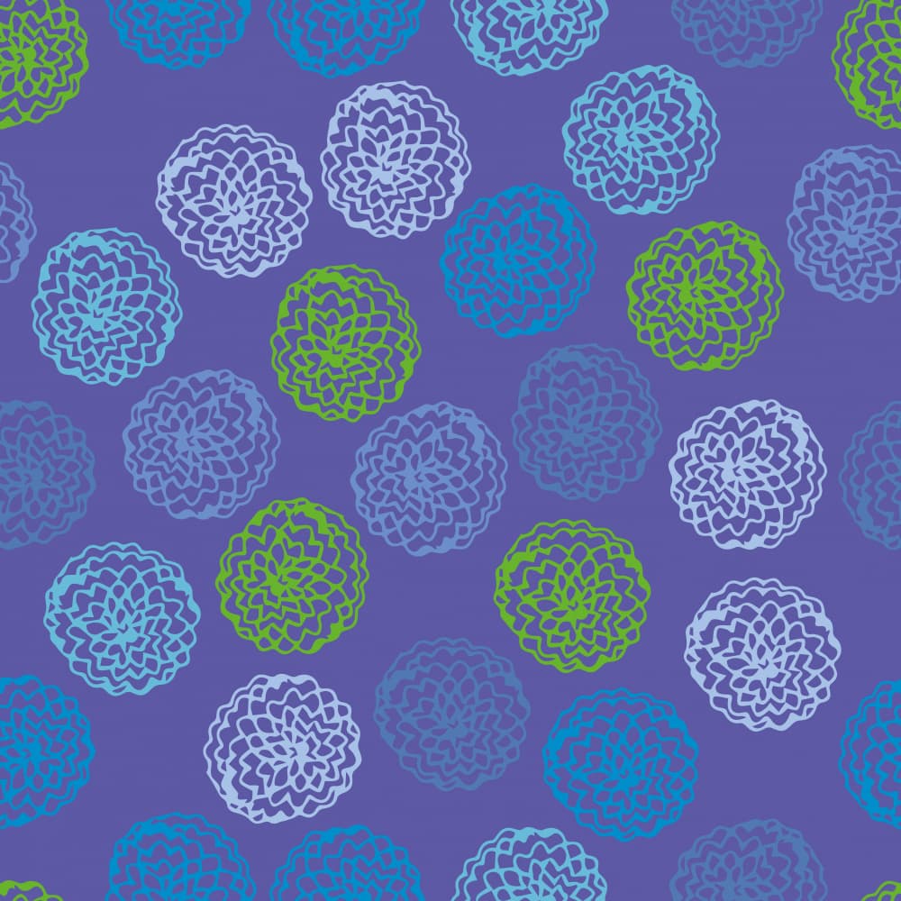 Boho Floral Circles by Yvonne Gustafsson — canvas wall art