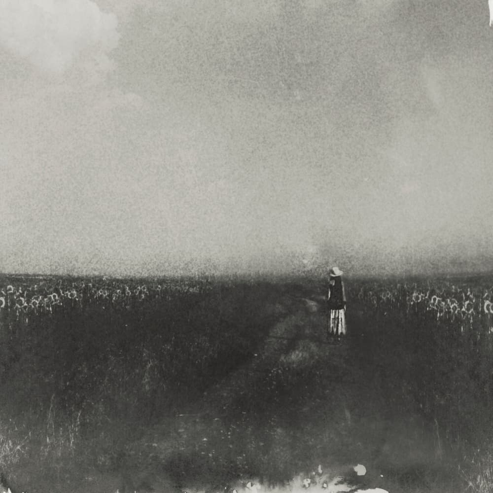 Solitary Figure Field Path by Desislava Ignatova — canvas wall art