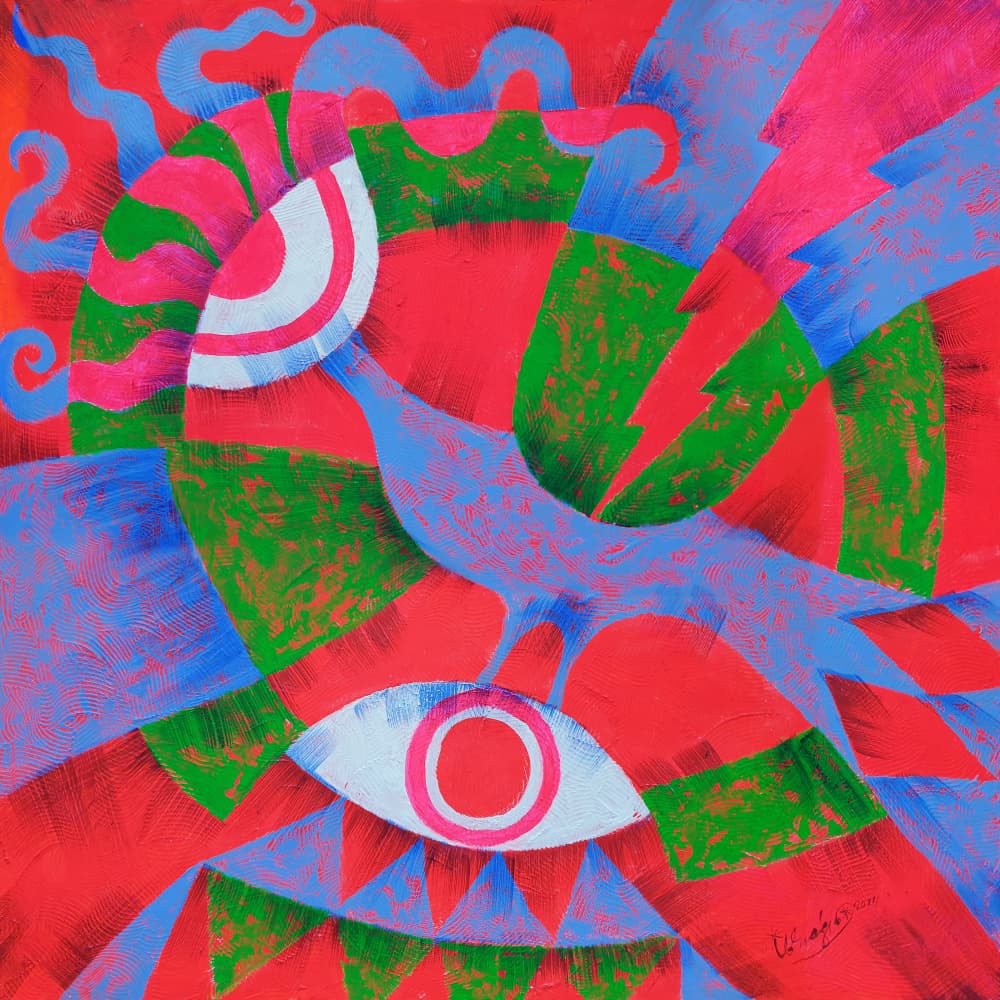 Surreal Bird Eye by Kanat Ibragimov — canvas wall art