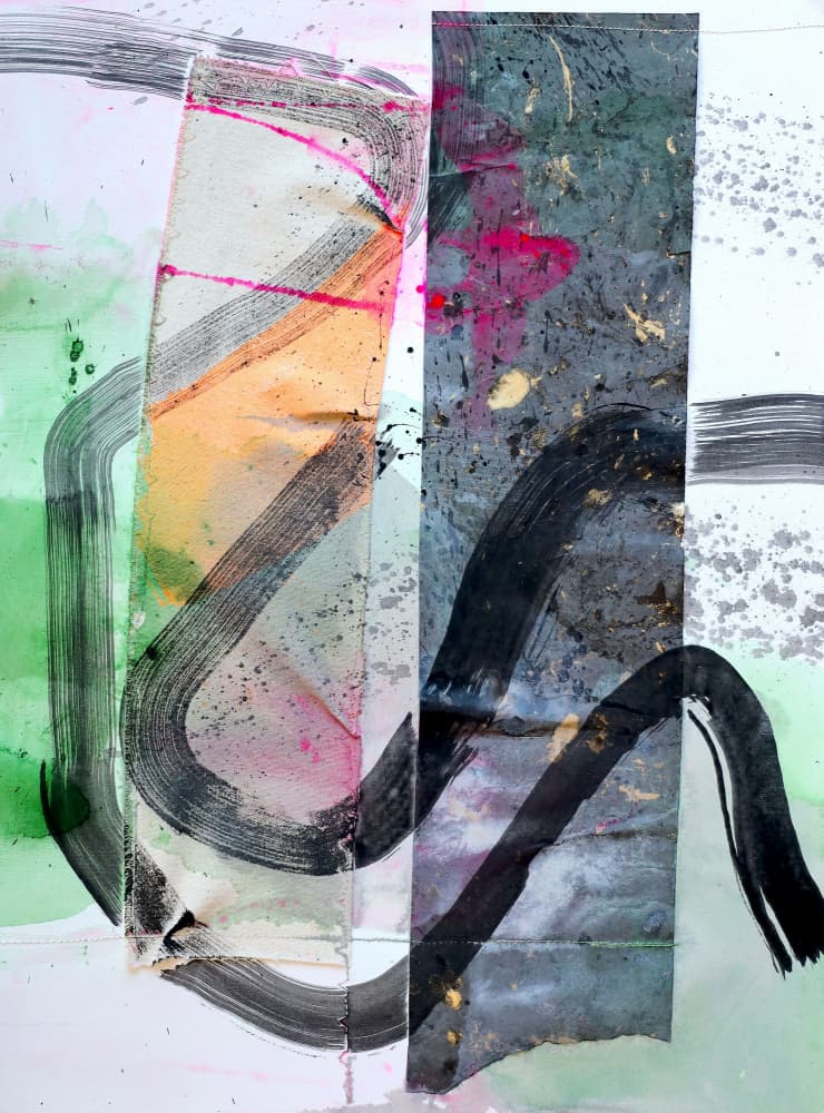 Vibrant Abstract Strokes by POOVI ART — canvas wall art