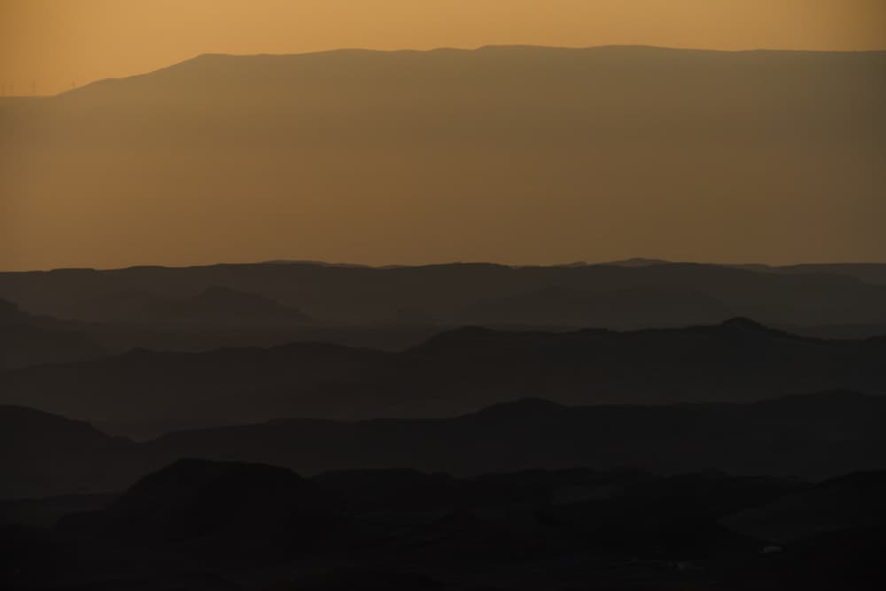 Golden Hour Mountains by Tal Paz-Fridman — canvas wall art