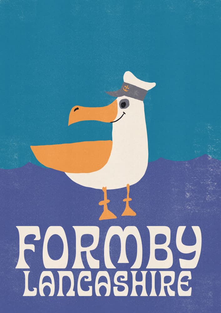 Formby Captain Seagull by Nicholas — canvas wall art