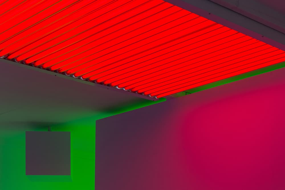 Vibrant Geometric Light by Henk van Maastricht — canvas wall art