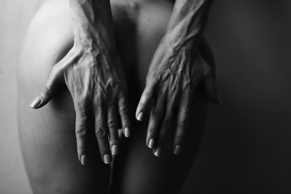 Intimate Hands Curves by Anton Belovodchenko — canvas wall art