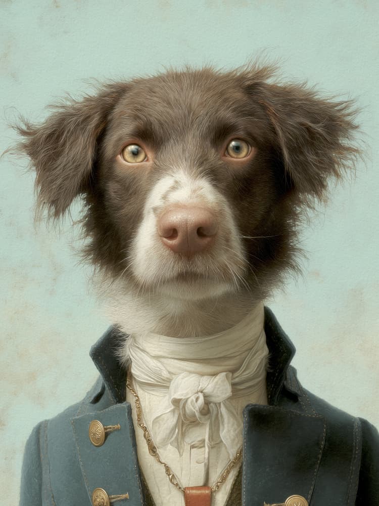 Regency Dog Gentleman by Andreas Magnusson — canvas wall art
