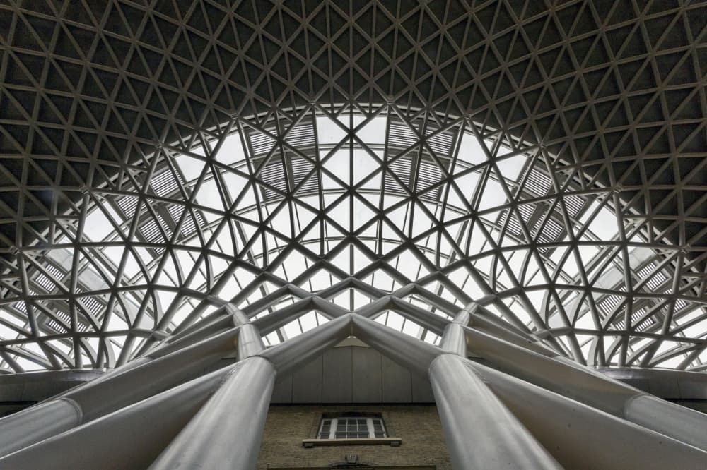Modern Geometric Ceiling by Yohan Borca — canvas wall art