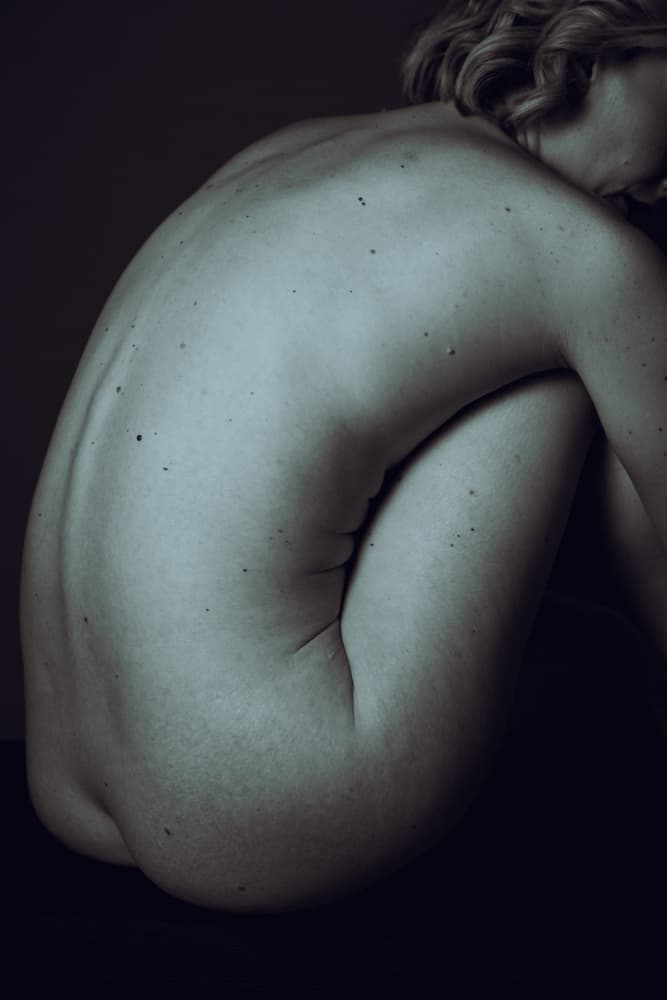 Introspective Nude by Hardik Pandya — canvas wall art