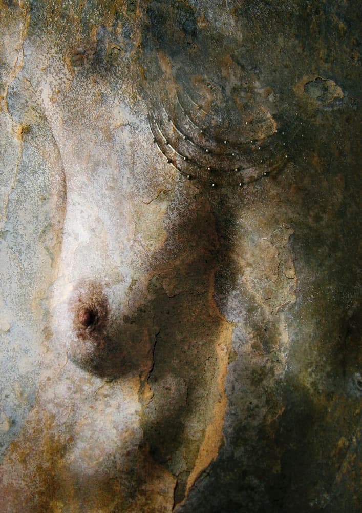 Sensual Textured Form by Lucyna Łazarska ( Lucynda Lu ) — canvas wall art