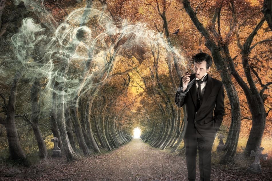 Haunting Autumn Encounter by Christophe Kiciak — canvas wall art