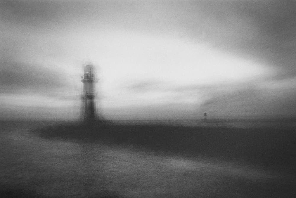 Ethereal Lighthouse Seascape by Adam Dauria ☂ — canvas wall art