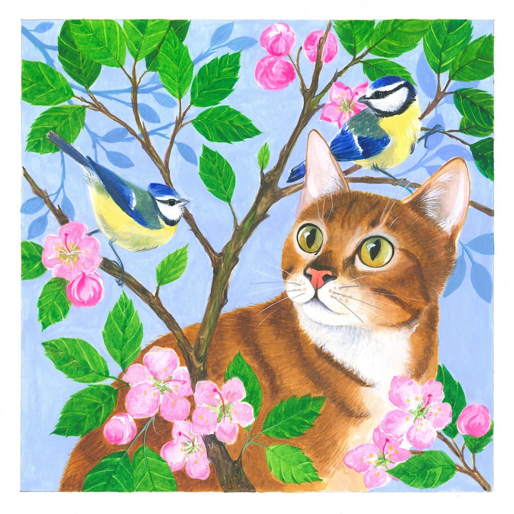 Blossom Companions by Isabelle Brent — canvas wall art