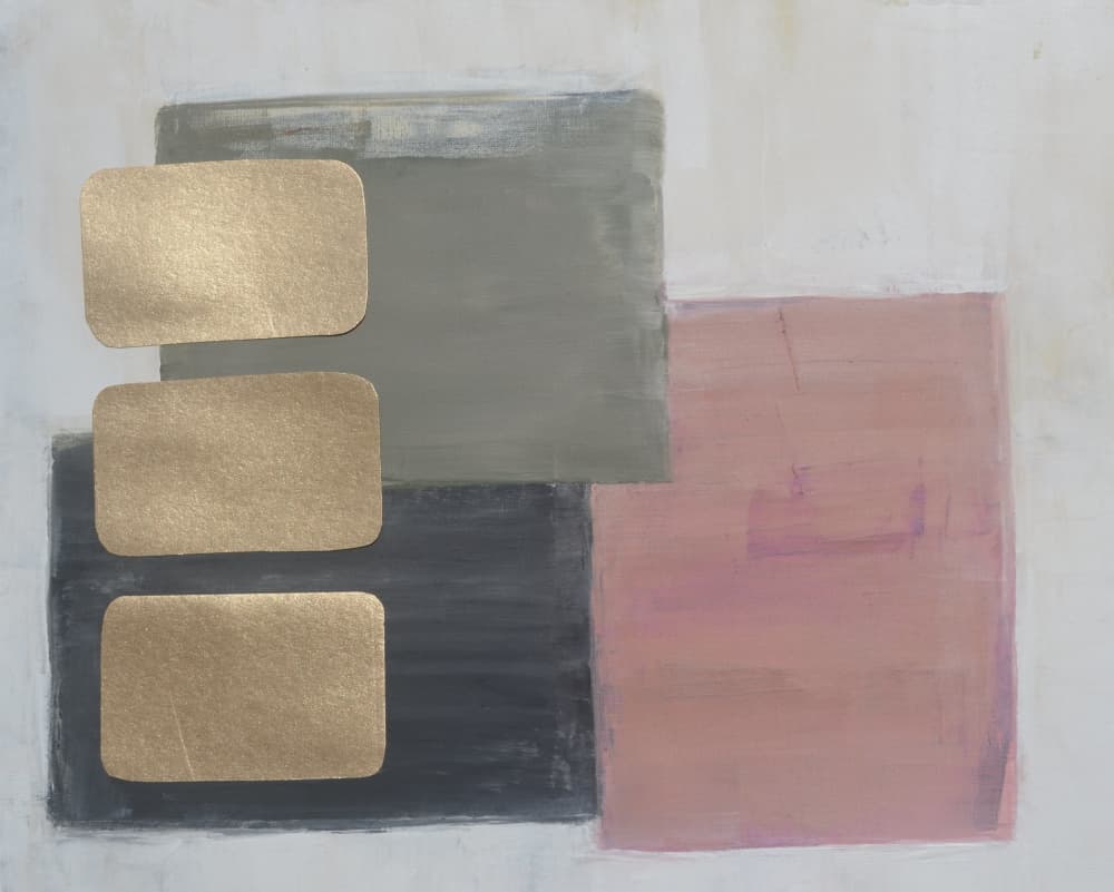 Abstract Gold Blocks by Natalie Avondet — canvas wall art