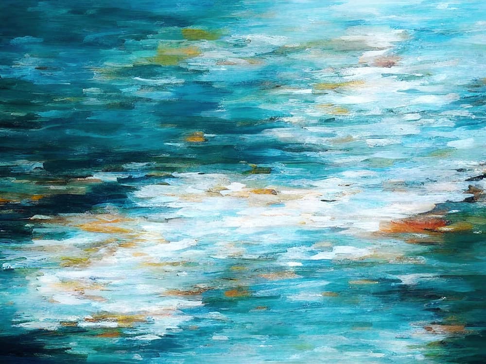 Shimmering Ocean Reflections by Alpenglow Workshop — canvas wall art