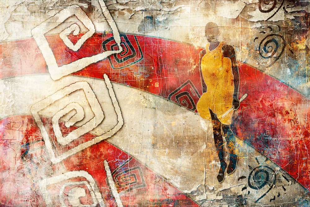 African Tribal Warrior by Rafal Kulik — canvas wall art