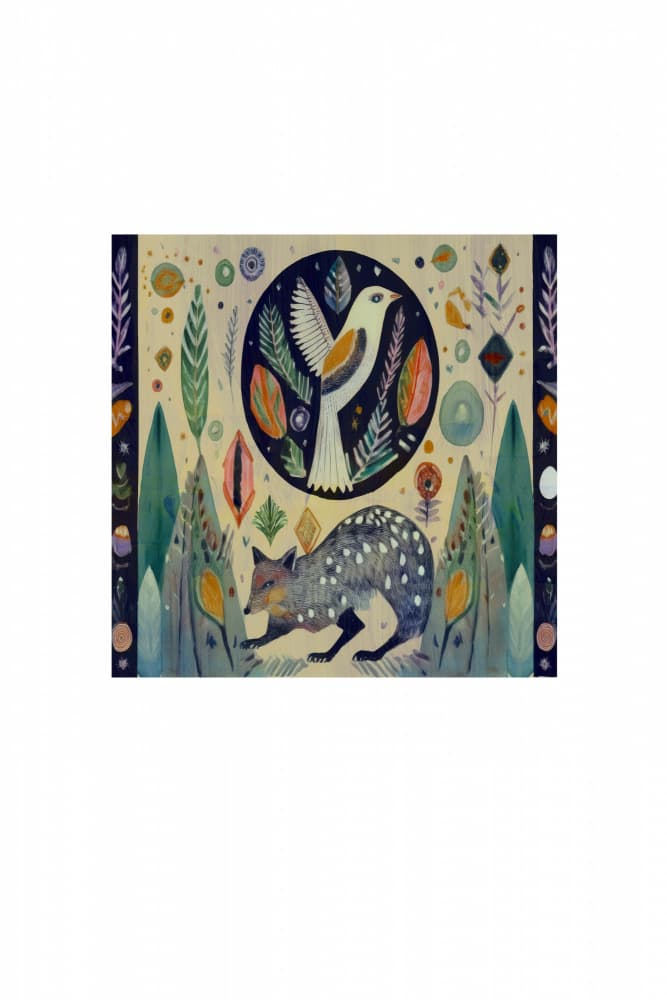 Whimsical Forest Creature by casa cartissi — canvas wall art