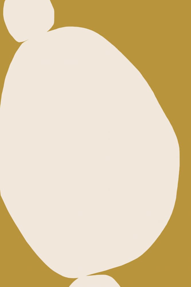 Organic Gold Shapes by Treechild — canvas wall art